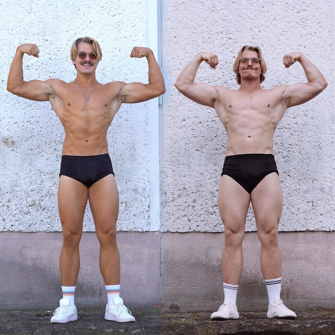 Transformation eines Klienten, vorher und nachher